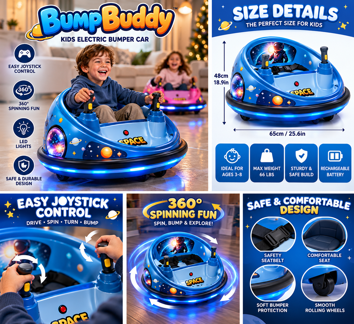 BumpBuddy™ Kids Electric Bumper Car
